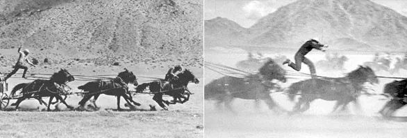 Yakima Canutt als Double von John Wayne